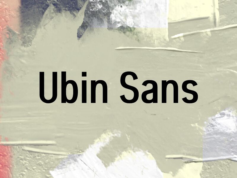 Ubin Sans 字体