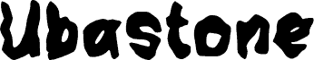 UBASTONE carattere