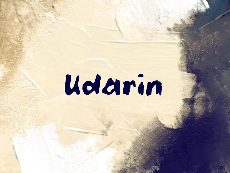 Présentation et spécimen de la police Udarin