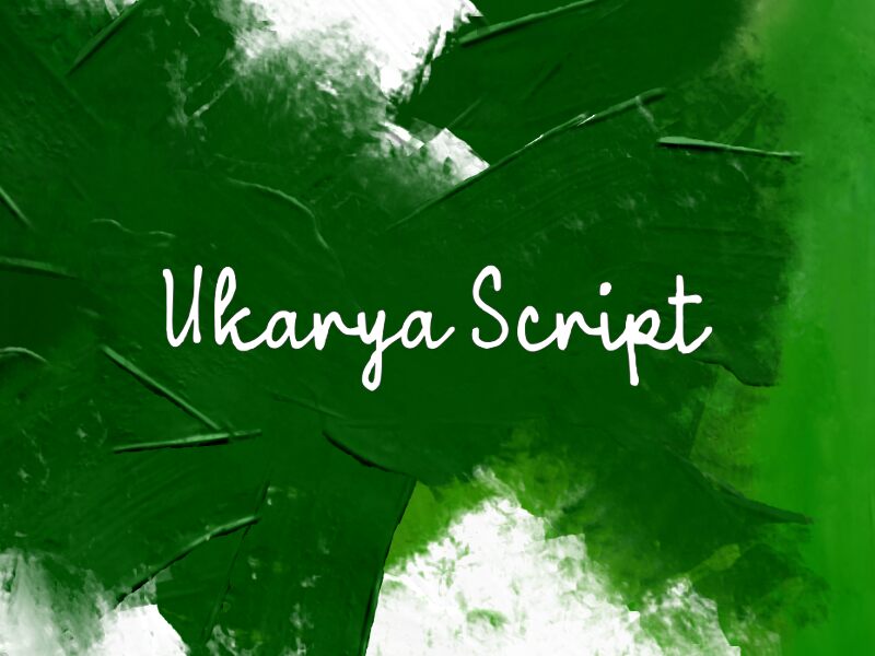Ukarya Script Шрифт