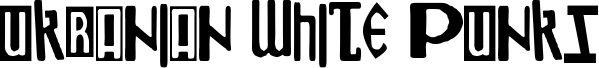 Preview of the Ukranian White Punks font