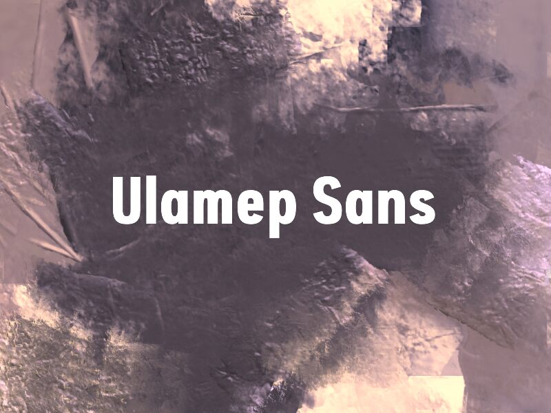 Ulamep Schriftart