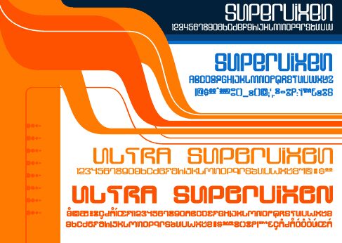 Ultra Supervixen Czcionka