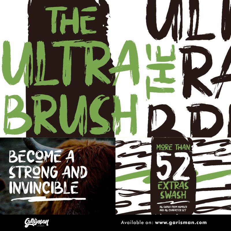 ULTRA BRUSH Czcionka