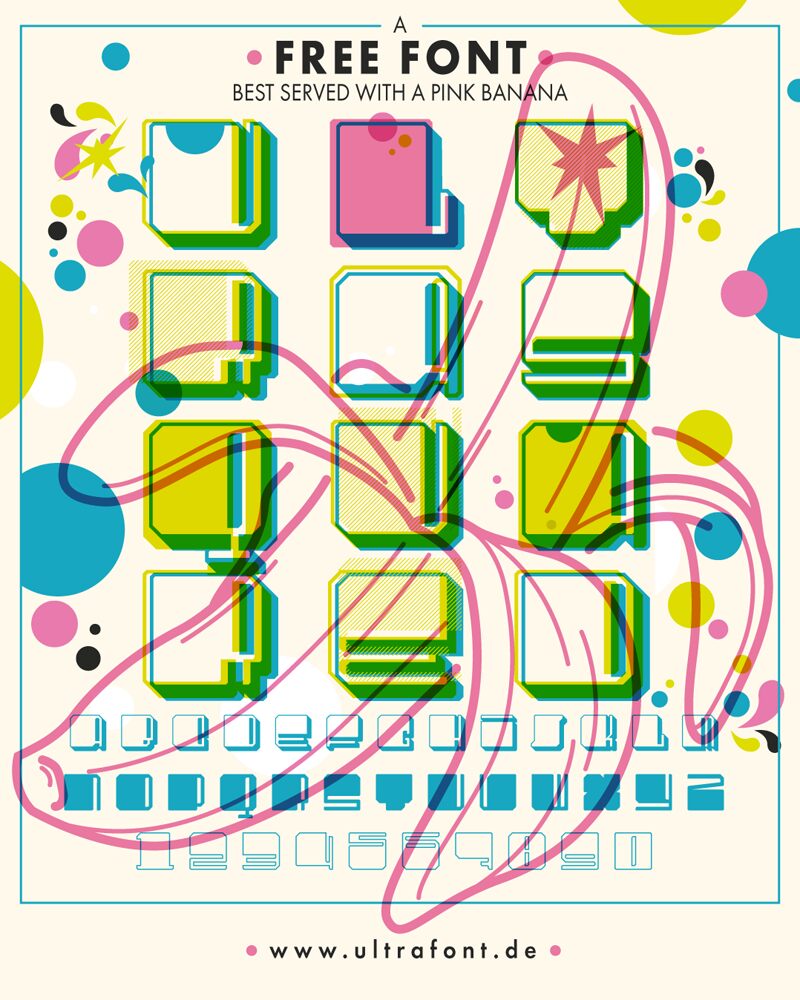 UltraSquared Czcionka