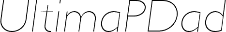 UltimaPDad-UltraLightItalic
