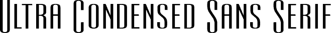 UltraCondensedSansSerif