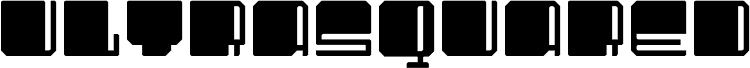 UltraSquared Solid Schriftart
