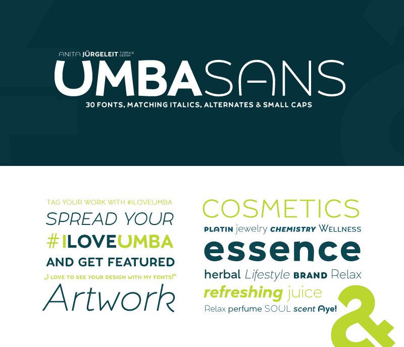 Umba Sans Schriftart