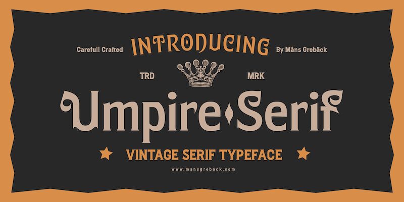 Umpire Serif Czcionka