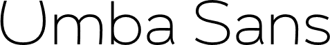 Umba Sans Thin Demo