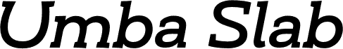 Umba Slab Demo Medium Italic