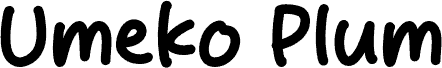 Umeko Plum шрифт