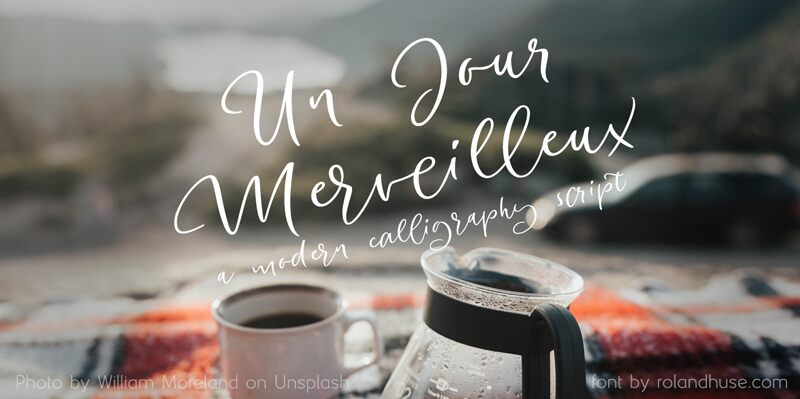 Un Jour Merveilleux Schriftart