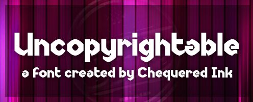 Uncopyrightable Czcionka