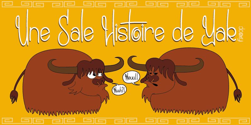 Une Sale Histoire de Yak Schriftart