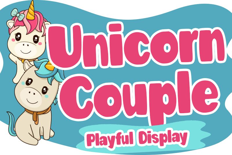 Unicorn Couple Schriftart