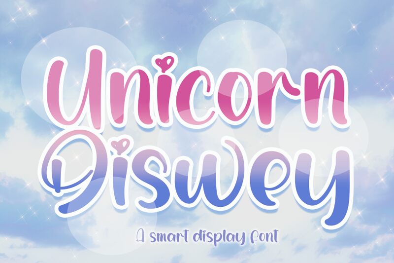 Unicorn Diswey Czcionka