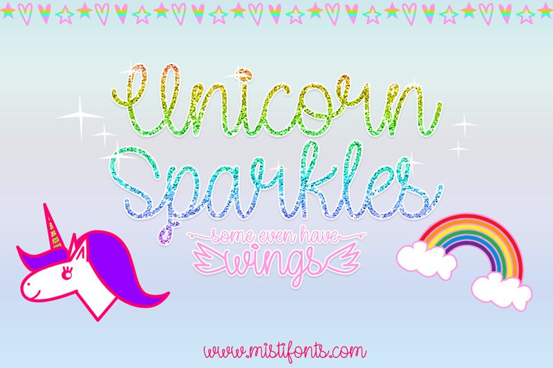 Unicorn Sparkles Czcionka