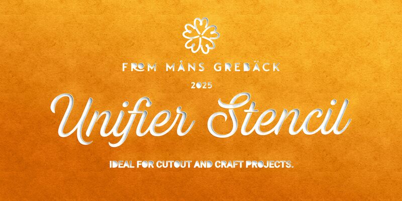 Unifier Stencil Czcionka