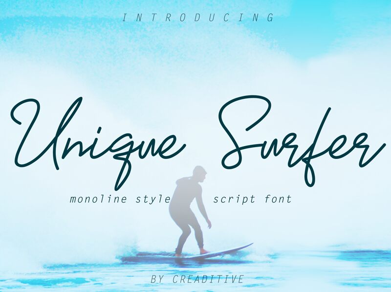 Unique Surfer Шрифт
