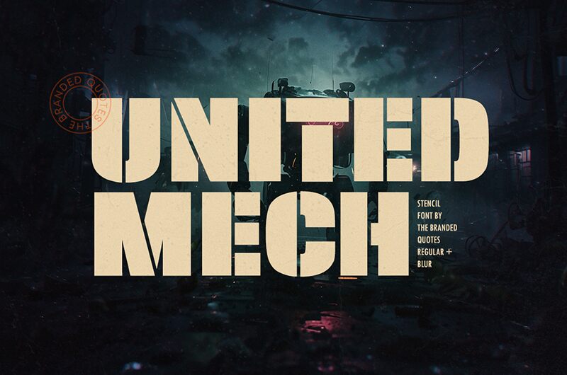 United Mech Schriftart