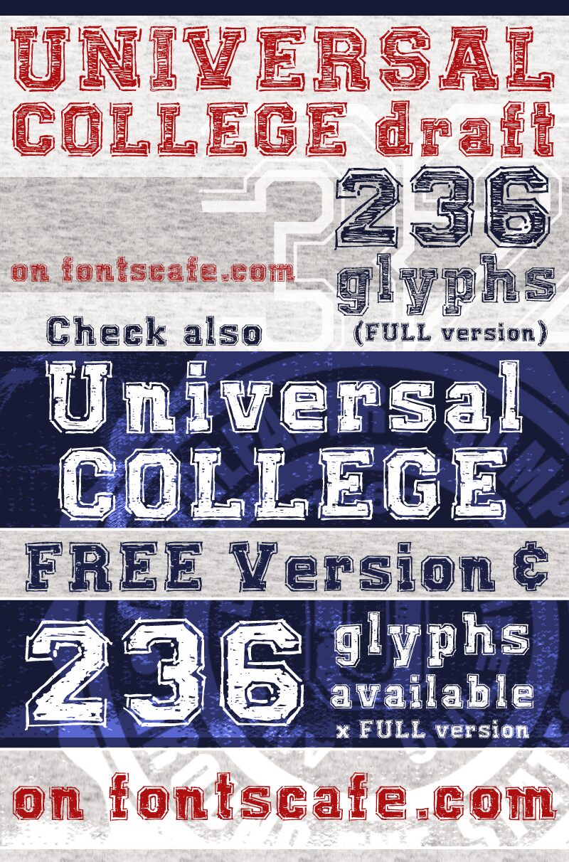Universal College Schriftart