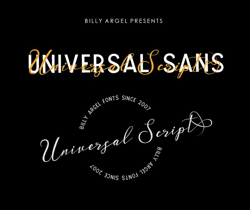 UNIVERSAL SANS Schriftart