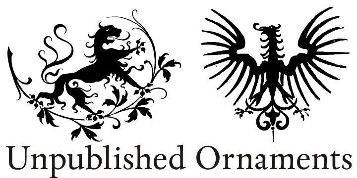 Unpublished Ornaments Czcionka