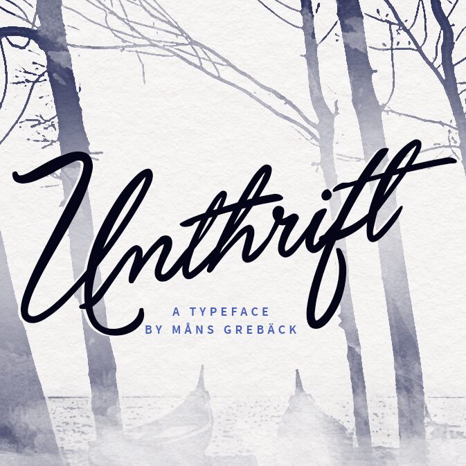 Unthrift Schriftart