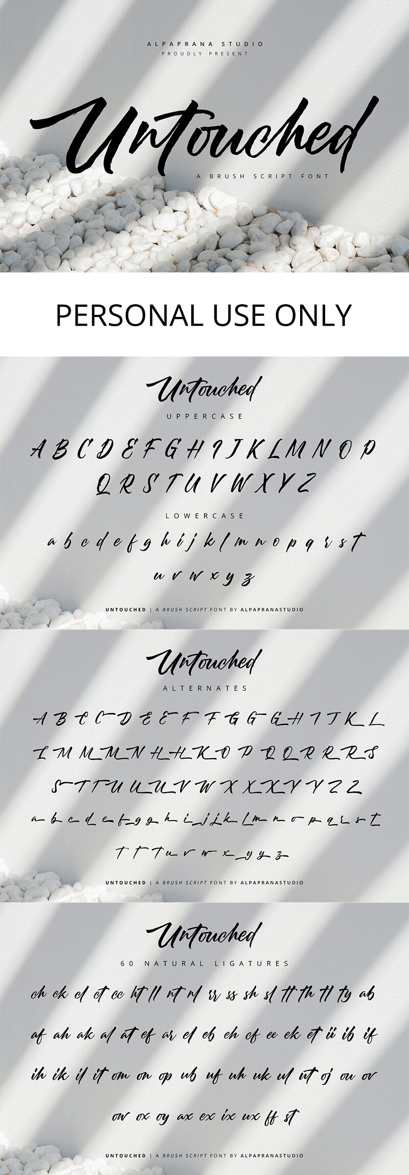 Untouched Druh písma