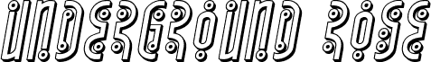 Underground Rose 3D Italic