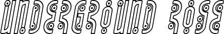 Underground Rose Outline Italic