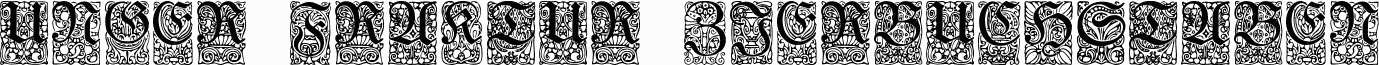 Unger-Fraktur Zierbuchstaben