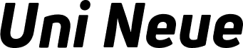 Uni Neue-Trial Heavy Italic