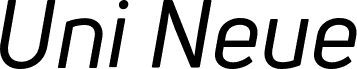 Uni Neue-Trial Regular Italic