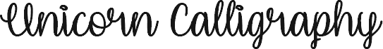 Unicorn Calligraphy