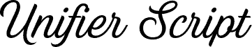 Unifier Script PERSONAL USE Regular шрифт