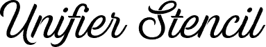 Unifier Stencil PERSONAL USE Regular font