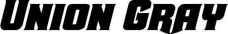 Union Gray Italic