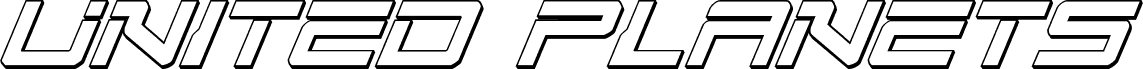 United Planets 3D Italic