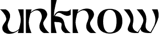 unknow Regular písmo