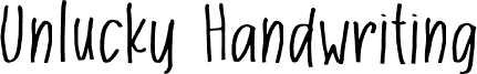 Unlucky Handwriting