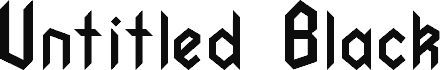Untitled Black Regular