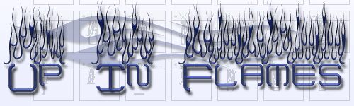 Up No Flames Schriftart