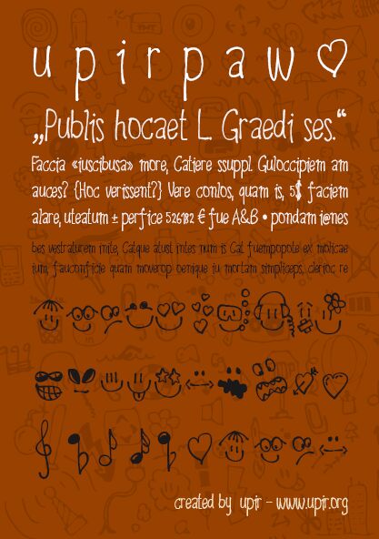 upirpaw Czcionka