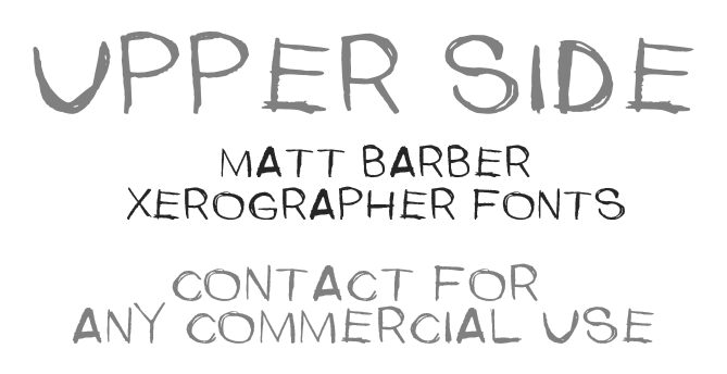 UpperSide Schriftart