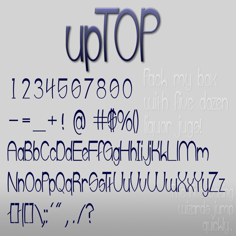 upTOP フォント
