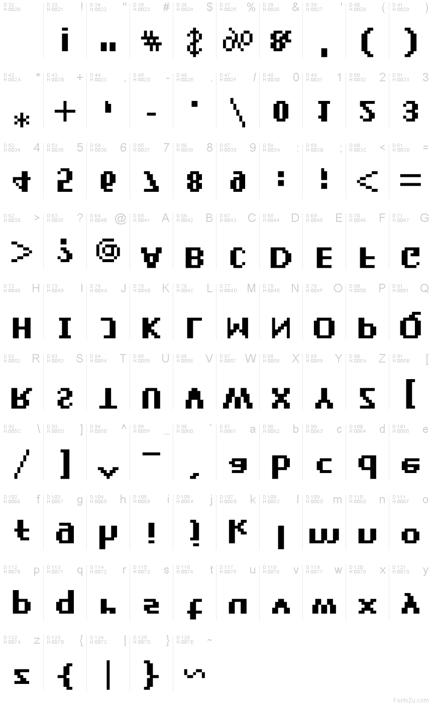 upsidedown font