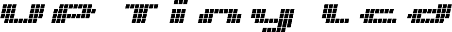 UP Tiny lcd four 8 Italic